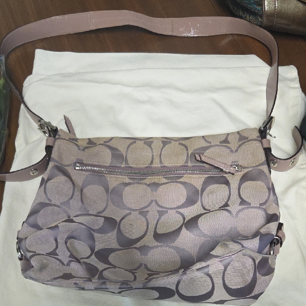 Coach Shoulder Bag - Purple and Light Purple